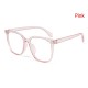 Black Retro Eyeglasses Square Shape Glasses for Men